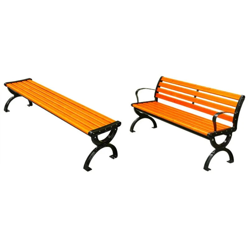 Park  Outdoor Leisure  Plastic Wood Bench with Row  Bench Seat Waiting  Outdoor Back Seat Manufacturer