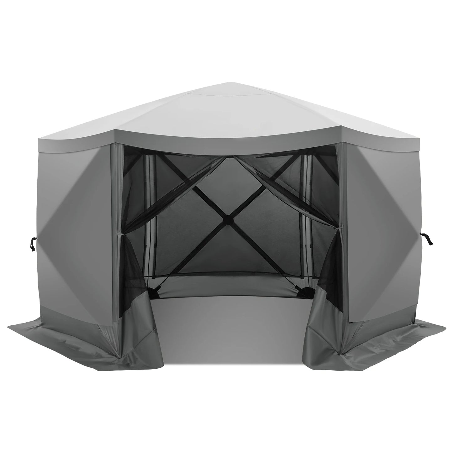 Pop Up Gazebo Screen Tent Screen House for Camping, 12x12 Screen Room with Mosquito Netting, Hub Tent Instant Screened Canopy