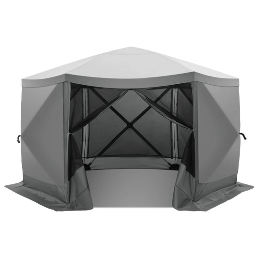 Pop Up Gazebo Screen Tent Screen House for Camping, 12x12 Screen Room with Mosquito Netting, Hub Tent Instant Screened Canopy