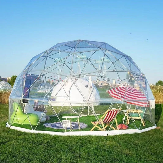 Transparent Starry Sky Tent, Eco-Friendly Material, Windproof, Waterproof, UV Resistant, Spacious for 6-8 People, Easy Assembly