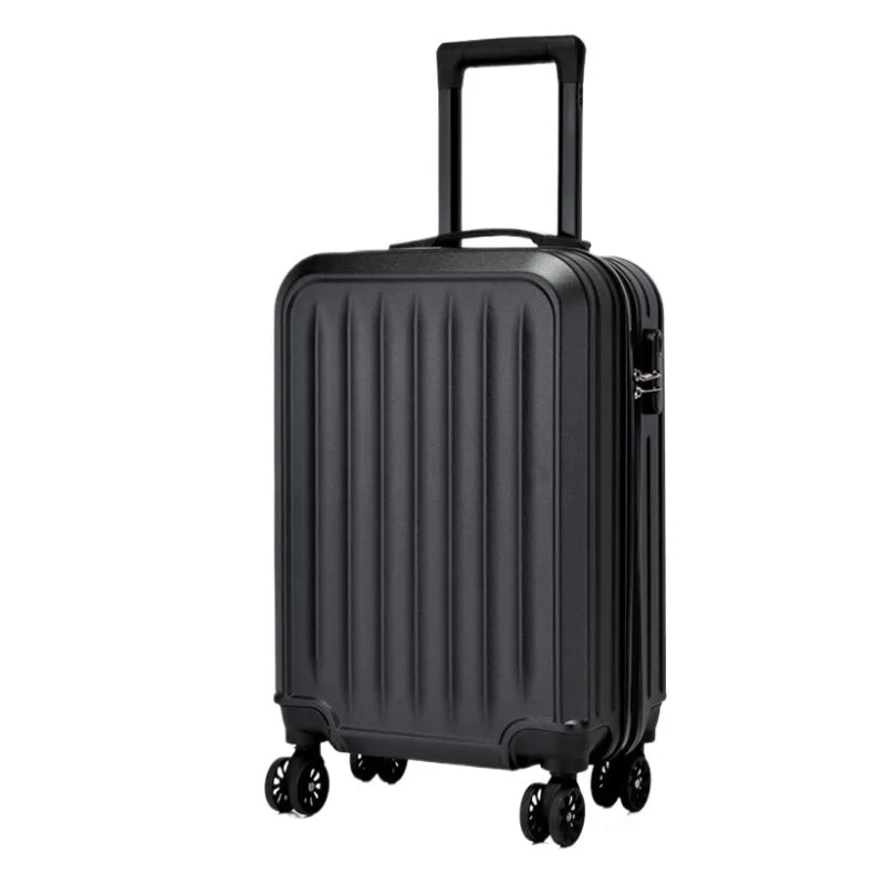 PC Suitcase Gift Trolley Case 20 Inch Children's Striped Simple Luggage Password Boarding Universal Wheel Leather Case