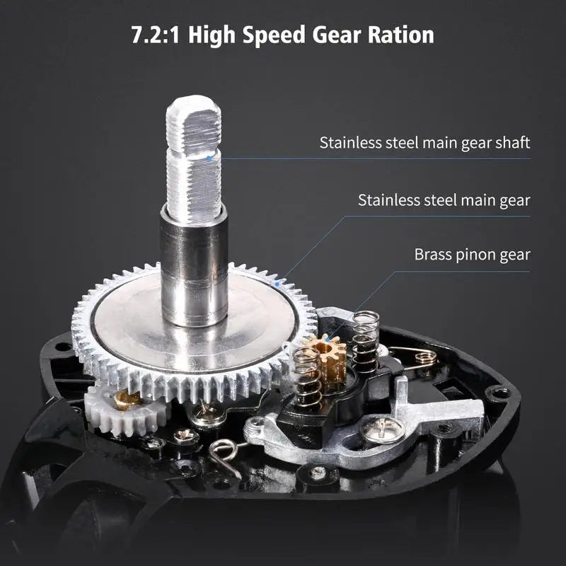 Black Baitcaster Reel Portable Black Fishing Reel Lightweight Fishing Accessories User Friendly Fishing Reel For Fishing