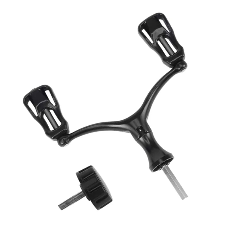 Fishing Reel Double Arm Fishing Reel Handle Arm Grip for Baitcasting Reel, Spinning Fishing Reel Handle