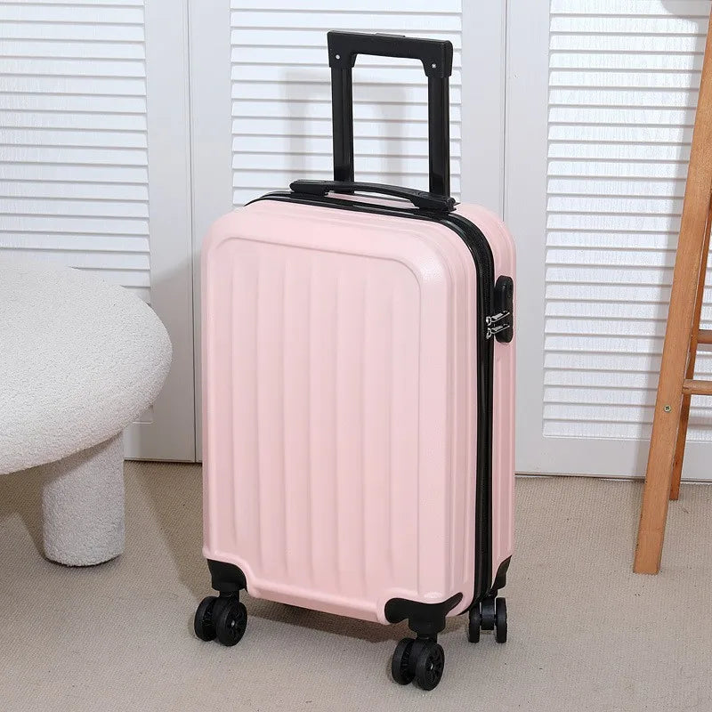20 Inch Lightweight Hardshell Suitcase Large Capacity Sleek Solid Color Durable Trolley Case Travel Luggage for Adults