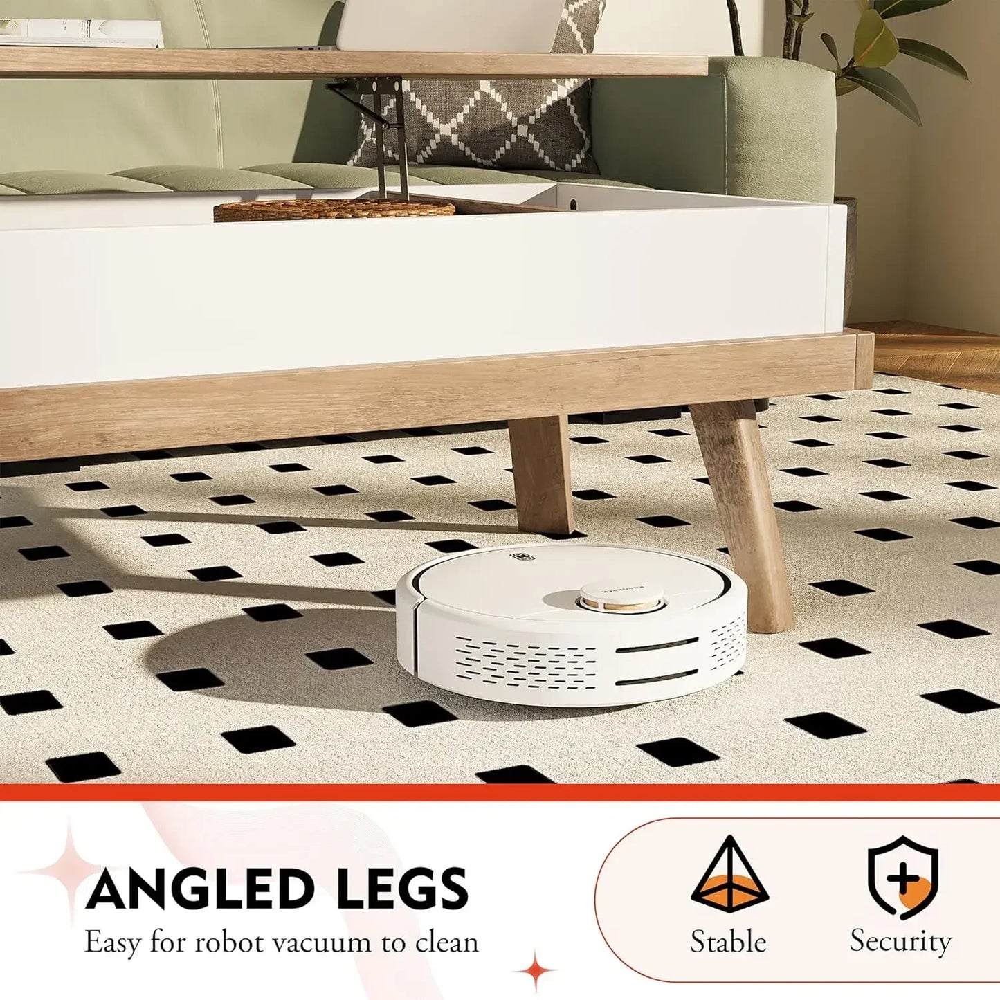 Wood Coffee Table, Lift Top Coffee Tablewith Hidden Compartment, Coffee Table for Living Room Reception Room