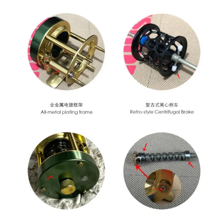 Reel Ming Yang W300L, Green, Gold, Red,Purple left hand and right hand