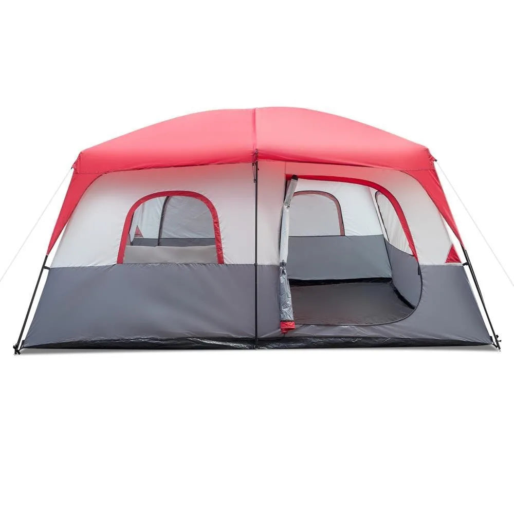 14 Persons Pop Up Camping Tent 2 Rooms Easy Up Instant for Family