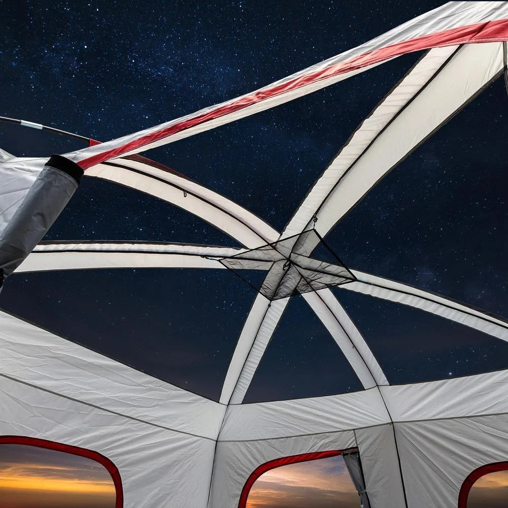 14 Persons Pop Up Camping Tent 2 Rooms Easy Up Instant for Family