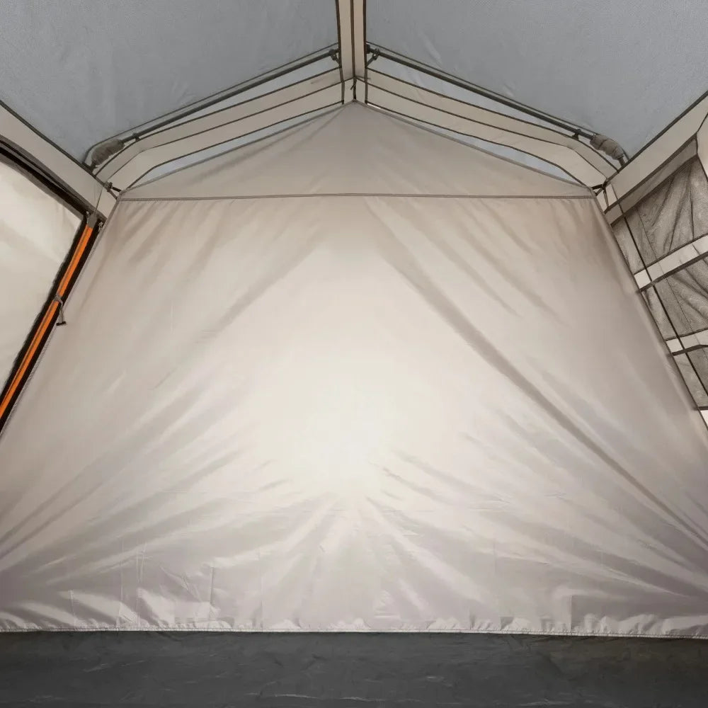 10-Person camping tents 14' x 10'  Instant Cabin Tent,Includes room divider to create 2-room tent  31.86 lbsCamping