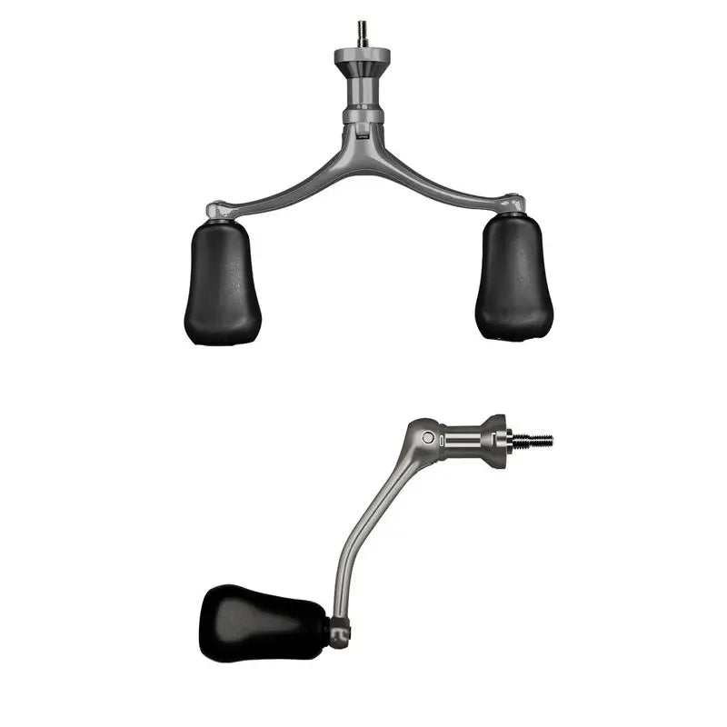 Screw-in Spinnings Reel Rocker Fishing Reel Crank Rock Arm Reel Double Knob Grip Fishing Reel Handle Grip Fishing Reel Accessory