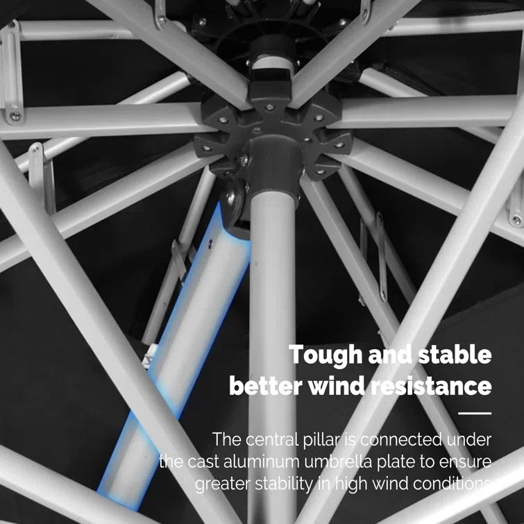 Hot Sale Garden Patio Umbrella Restaurant Cafe Hotel Luxury Outdoor Commercial Big Size Garden Parasol Rome Large Umbrella