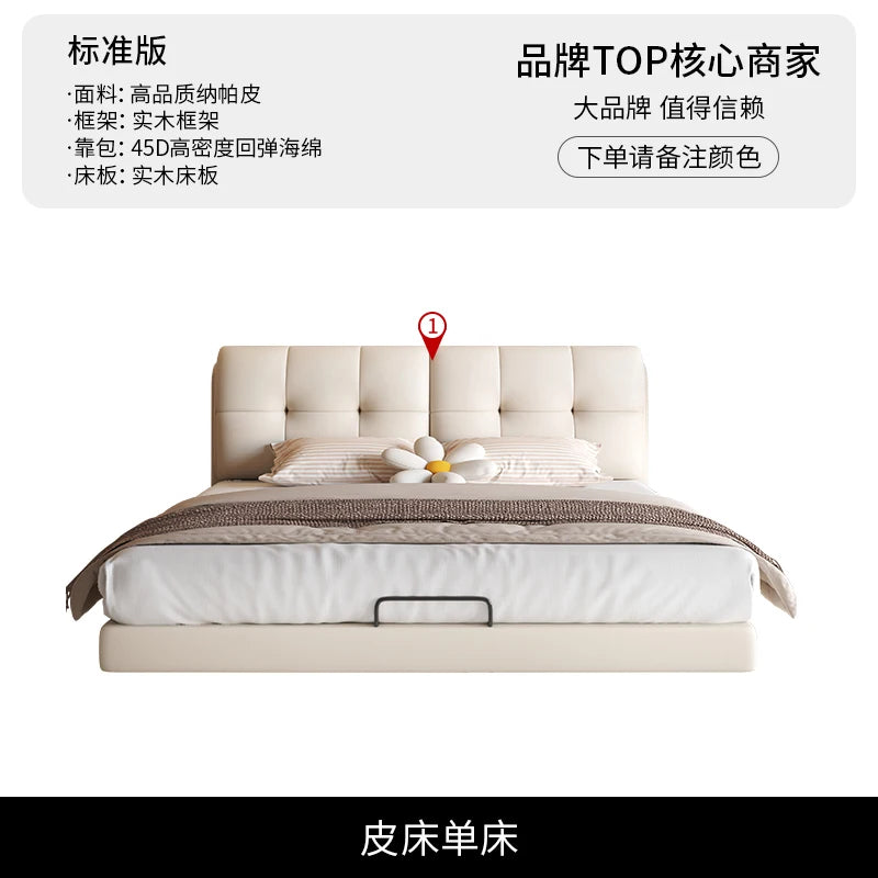 Wedding White Bed Beauty Princess Double Massage Luxury Aesthetics Bed Comfortable Fashionable Design Wood Muebles Furniture