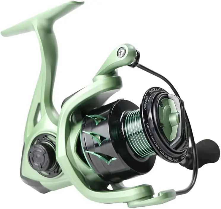 CG Fishing Reel 2000 5000 Series 5.2 1 High - Speed 17.6 lbs Anti - Reverse CNC Aluminum Affordable for Freshwater Saltwater Use