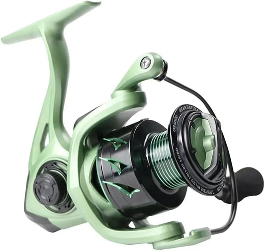 CG Fishing Reel 2000 5000 Series 5.2 1 High - Speed 17.6 lbs Anti - Reverse CNC Aluminum Affordable for Freshwater Saltwater Use