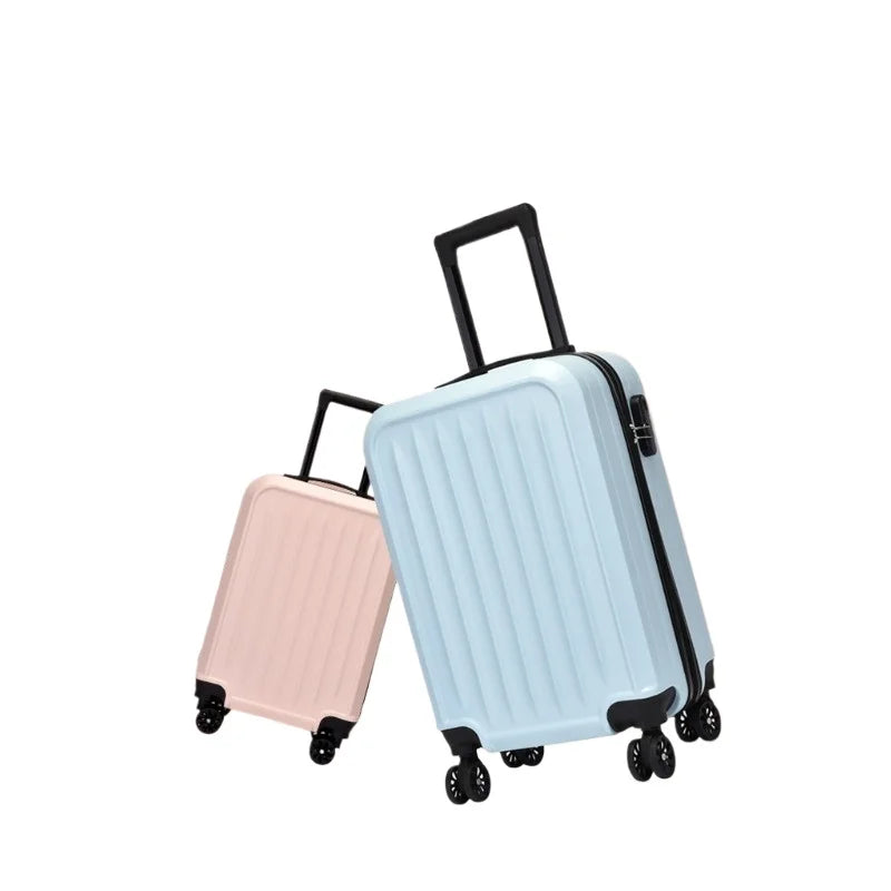 PC Suitcase Gift Trolley Case 20 Inch Children's Striped Simple Luggage Password Boarding Universal Wheel Leather Case