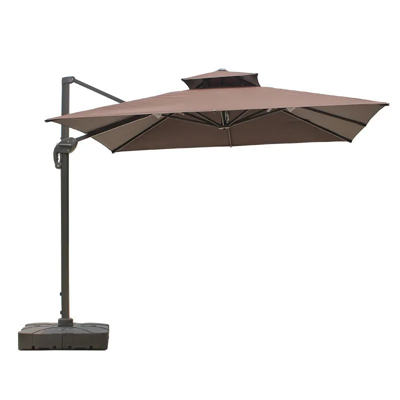 Outdoor Parasol Garden  Stall Large Garden Villa Terrace Large Square Outdoor Roman Umbrella
