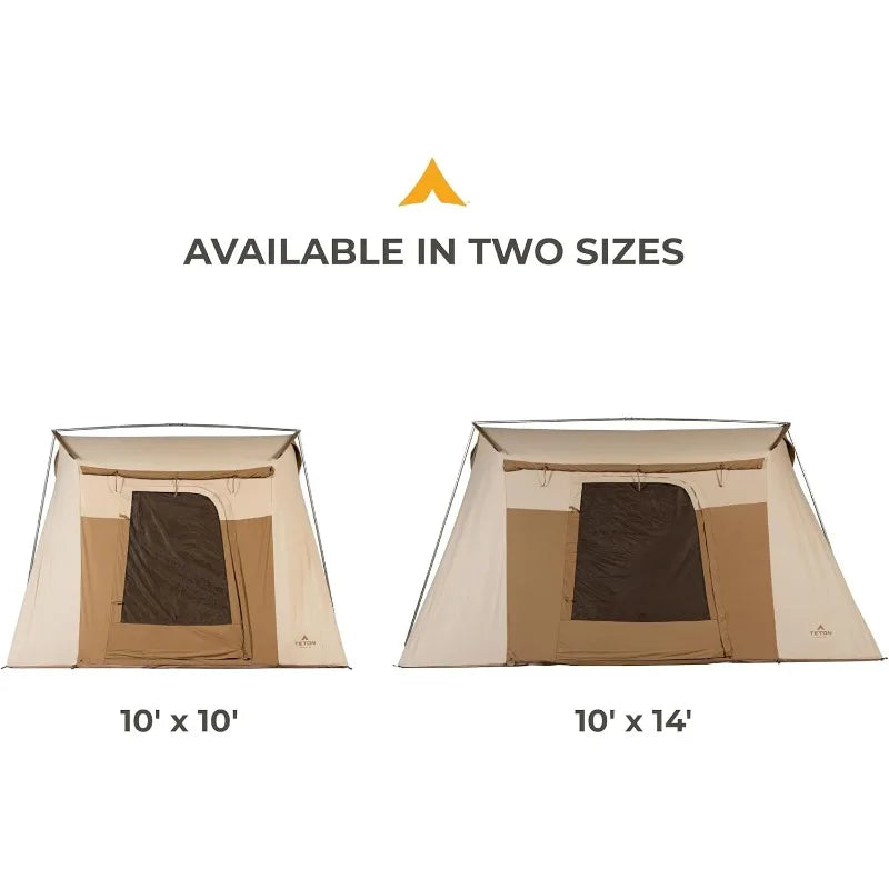 TETON Sports Canvas Tents, Tent for Family Camping in All Seasons, The Right Shelter for Your Base Camp, Waterproof
