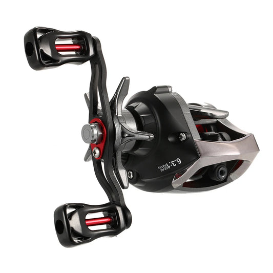 12+1 Ball Bearings Baitcasting Reel Fishing Fly High Speed Fishing Reel with Magnetic Brake System