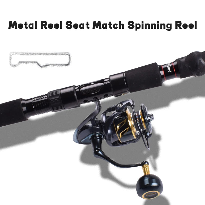 Mavllos CHALLENGER Boat Fishing Spinning Rod,Tuna Fishing Rod Lure 80-250g Line Wt. 30-50lb 3 Section Carbon Bass Spinning Rod