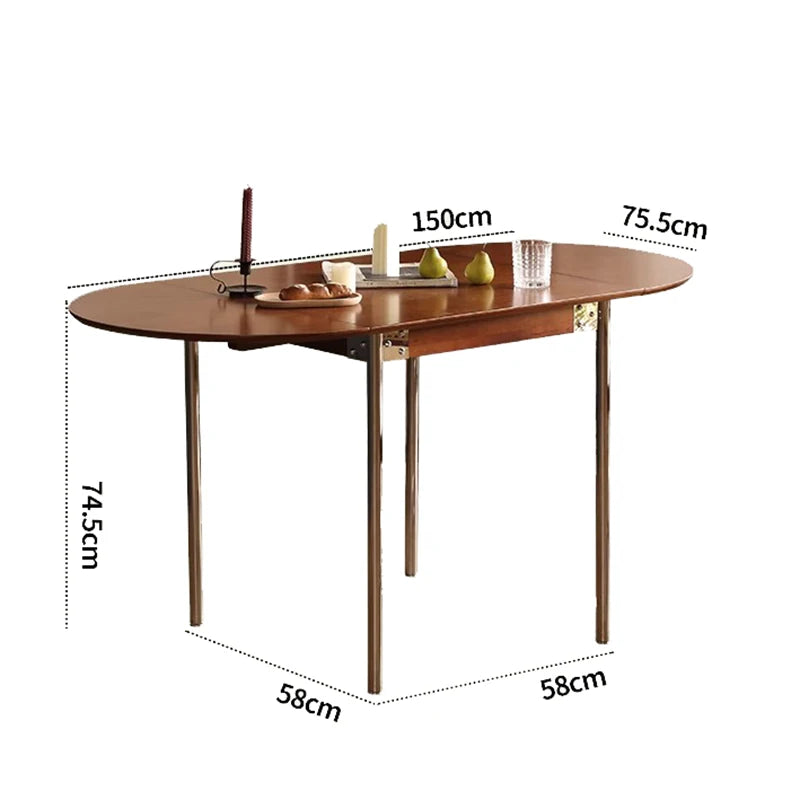 Luxury Dining Table Simple Minimalist Modern Decoration Folding Tables European Mesas Pegables Portatil Kitchen Furniture