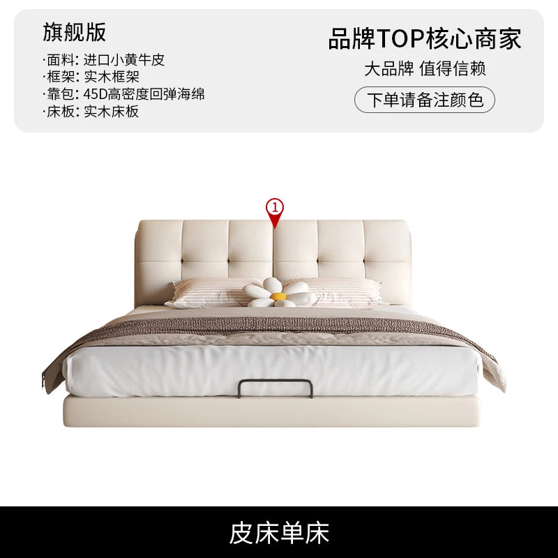 Wedding White Bed Beauty Princess Double Massage Luxury Aesthetics Bed Comfortable Fashionable Design Wood Muebles Furniture