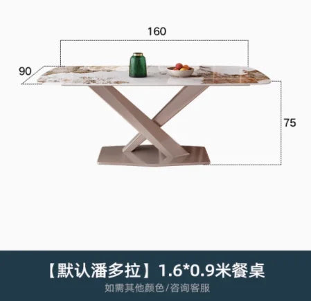 Modern Kitchen Dining Table Luxury Designer Rectangular Italian Table Restaurant Space Saving Tavoli Da Pranzo Home Furniture