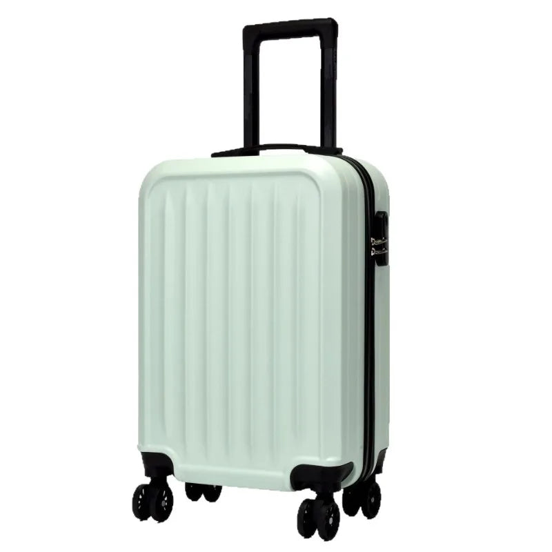 PC Suitcase Gift Trolley Case 20 Inch Children's Striped Simple Luggage Password Boarding Universal Wheel Leather Case