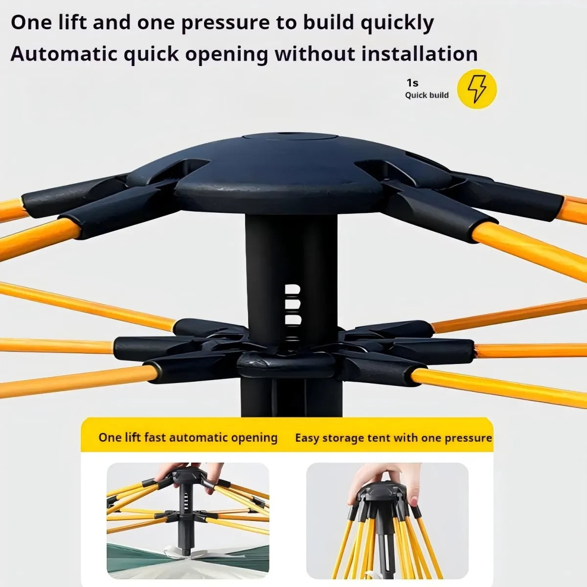 Automatic Quick-opening Tent Outdoor Self-driving Travel Camping Tent Automatic Quick-open Tent Rainproof Sunshine-proof Tent