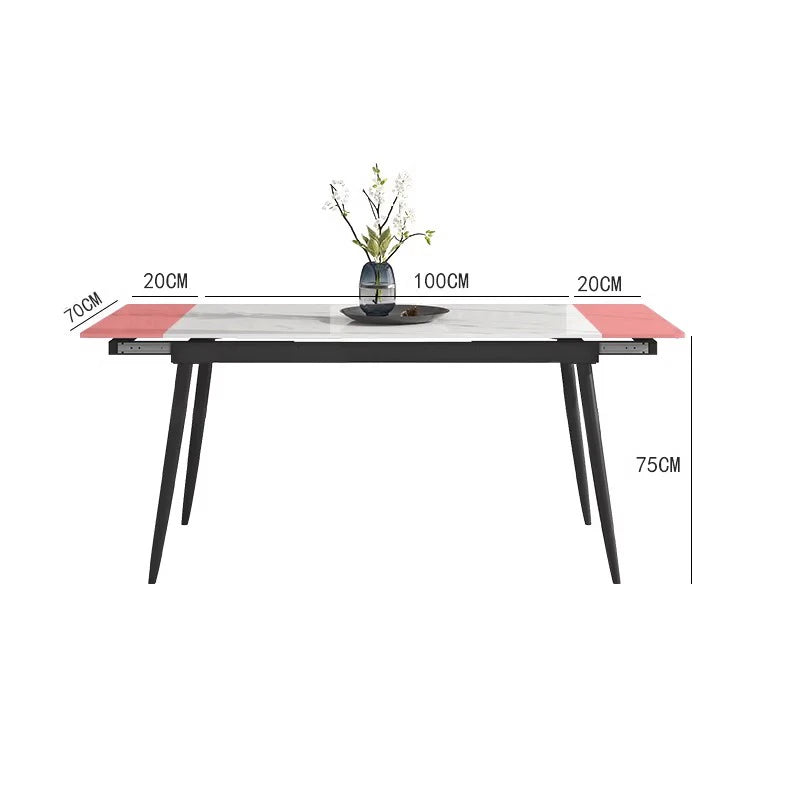 Luxury Extendable Dining Table Quality Delicacy European Modern Dining Tablesnordic Portable Mesa De Comedor Dining Furniture