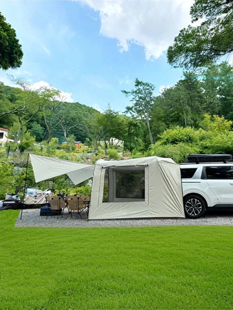 Lohascamping Car box docking tent  Portable Waterproof SUV Tail Tent 3-4 people Dome tent Sunshade Tunnel style tent