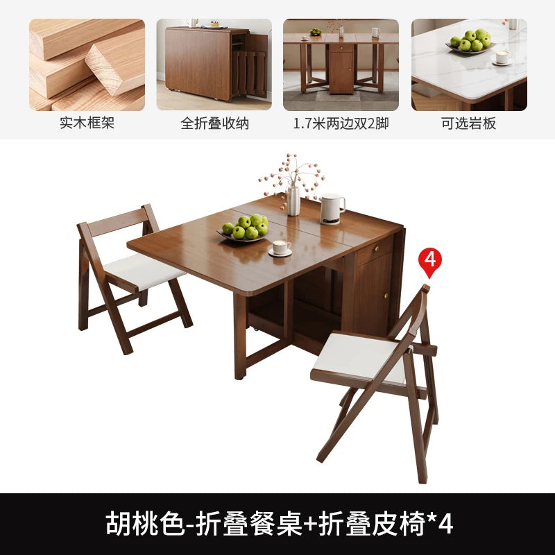 Simple Minimalist Dining Table Luxury Modern Folding Tables Decoration Conjuntos De Sala De Jantar Living Room Furniture