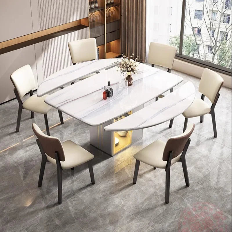 Comfy Extendable Dining Table Nordic Beauty Living Room Dining Table Minimalist Design Mesa De Comedor Kitchen Furniture